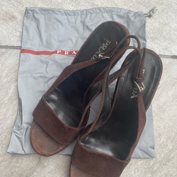 Prada wedge . Comfortable . Worn but it is in good shape - Picture 3 of 6